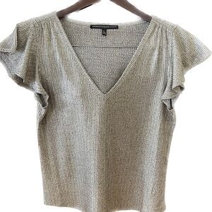 White House Black Market gold top. Super light fabric for Summer evenings.